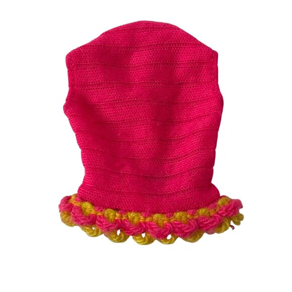 Vintage 60s Talking Barbie Doll #1115 Swimsuit Pink Yellow Knit Top - Picture 1 of 4